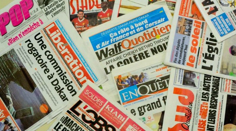 une des journaux | TFA (Time For Africa) | magasine d'actualités politique au Sénégal